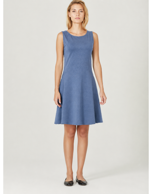 Jersey Sommerkleid Hanf/Biobaumwolle Slim Fit - blueberry [3c72ad8842955a01a7cac0cba57e1571]