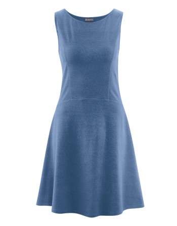 Jersey Sommerkleid Hanf/Biobaumwolle Slim Fit - blueberry [7edd308f4e071cf23ea6d87abc0821ca]