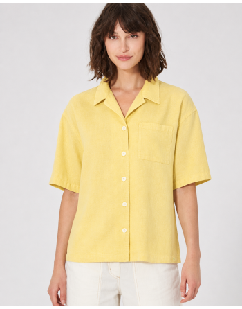 Urbane Sommerbluse Hanf/Biobaumwolle Casual Fit - butter [e7b5fbdbfa7e5c0304fa4f9e1c1d5cbd]