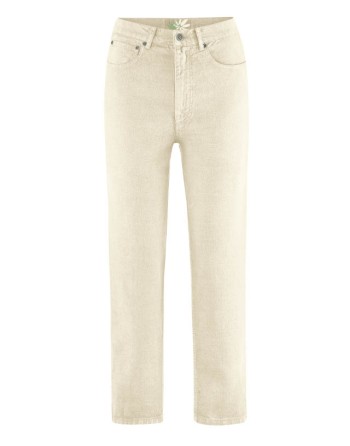 Highrise Jeans Damen Hanf/Biobaumwolle - nature [f8098b4ccea4f0616986054f427f2444]