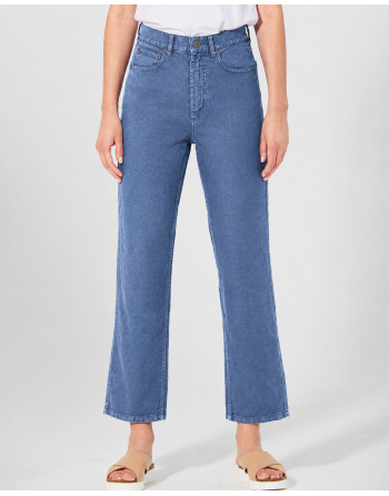 Highrise Jeans Damen Hanf/Biobaumwolle - blueberry [438c2c095aea5d662650c67256b786dd]