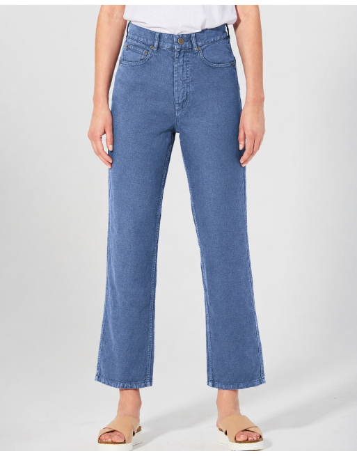 Highrise Jeans Damen Hanf/Biobaumwolle - blueberry [438c2c095aea5d662650c67256b786dd]
