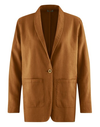 Oversize Blazer Hanf/Biobaumwolle Casual Fit - almond [639ce08d542dcc0e3ca8cc700bcc49fd]