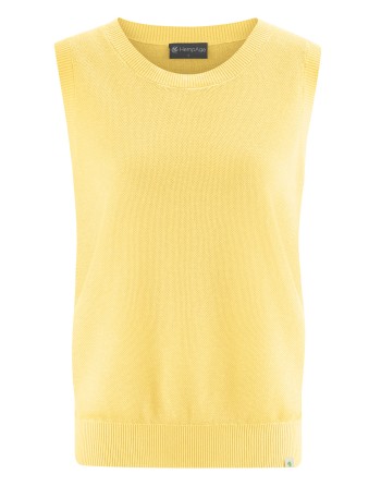 Moderner Pullunder Hanf/Biobaumwolle Normal Fit - butter [3c2fadee59c826b1c89822e2ceba3557]