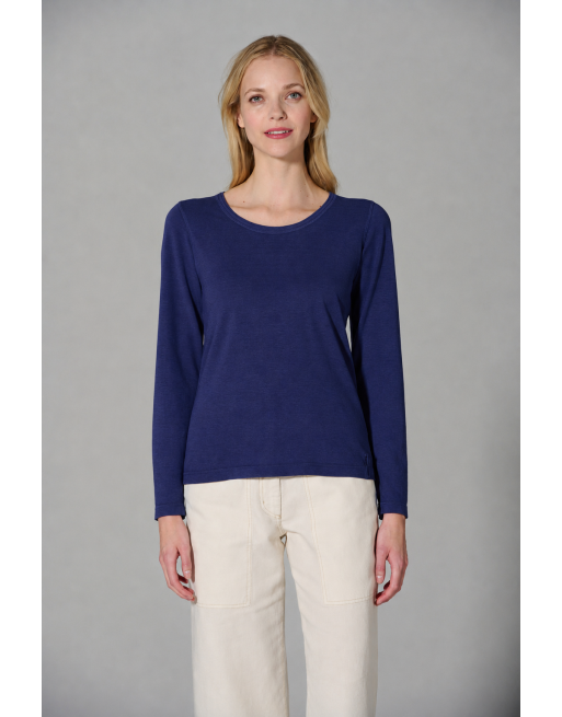 THC Exklusiv Damen Langarmshirt Hanf/Biobaumwolle Normal Fit - night [506dfdf3f0d8b5aed72e478c3fdf0548]