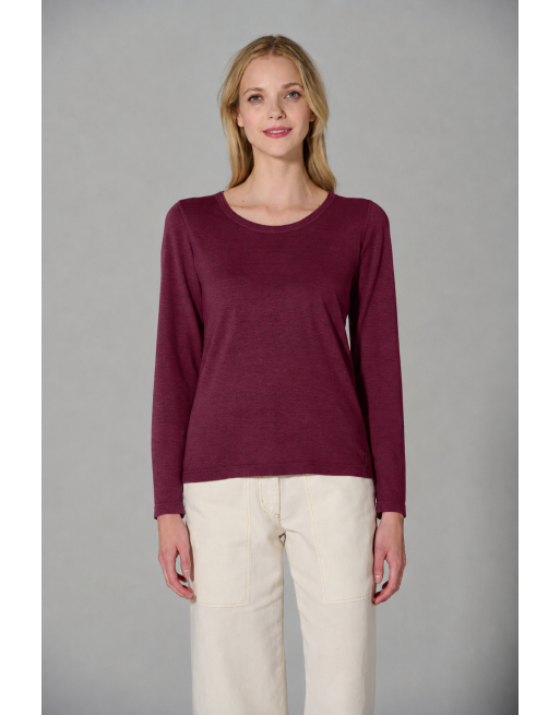 THC Exklusiv Damen Langarmshirt Hanf/Biobaumwolle Normal Fit - rioja [fe19863415c5fd391d12fc15d3adb9c1]