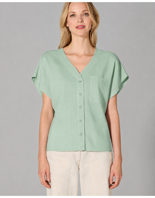 Weite Bluse aus Hanf/Biobaumwolle - Casual Fit - menta [5d83d90787d905e29bd8ee2f21fa46a4]