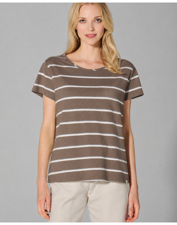 Streifen T-Shirt Hanf/Biobaumwolle Casual Fit - dust-water-nature [b3bf25a47d7dda77ea0722d8e7b78439]