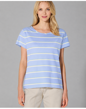 Streifen T-Shirt Hanf/Biobaumwolle Casual Fit - water-menta-nature [277a7bdd2cafd310b7d5526bc4069630]