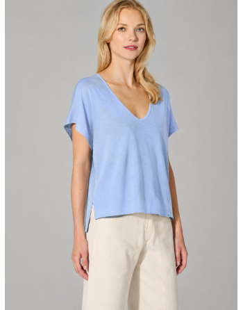 Slub Jersey T-Shirt Hanf/Biobaumwolle Casual Fit - water [c1016349a13d21892a44c745fa2a17c5]