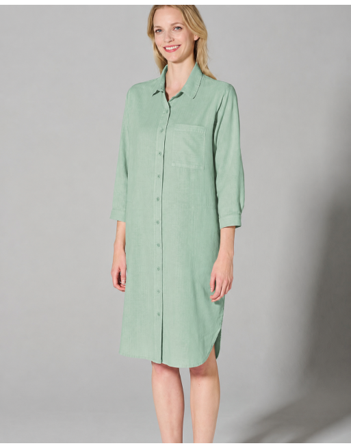 Schlichte Tunika Hanf/Biobaumwolle - Casual Fit - menta [213864938fd9dd8bd086fb39f705d05a]