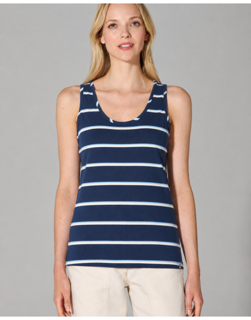 Top mit Streifen Damen Hanf/Biobaumwolle Normal Fit - navy.water-nature [b2e9c7752c5e11883376bc8ed66c0d1e]