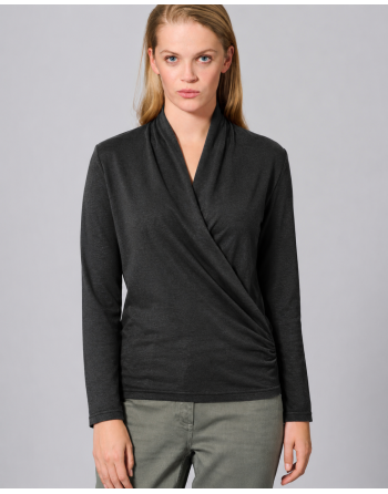 Attraktives Langarmshirt Hanf/Biobaumwolle Normal Fit - black [07ebaa72704a7529c67d2824d4947615]