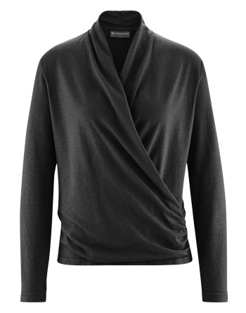 Attraktives Langarmshirt Hanf/Biobaumwolle Normal Fit - black [2349d1e804f8a6901e4aec2bc870deda]