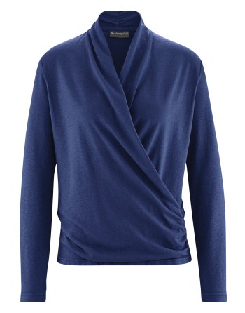 Attraktives Langarmshirt Hanf/Biobaumwolle Normal Fit - night [e192dd03874d2ac6fcc480856f0fdefb]