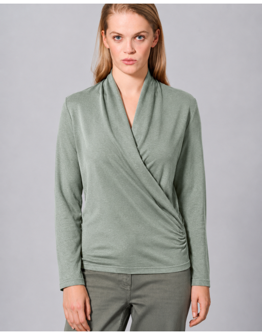 Attraktives Langarmshirt Hanf/Biobaumwolle Normal Fit - thyme [c2a705d0c4a0c3ff177c6673d961b23e]