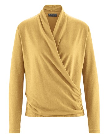 Attraktives Langarmshirt Hanf/Biobaumwolle Normal Fit - dijon [d7ca3b9d14ce71317fbefbb51a721e09]