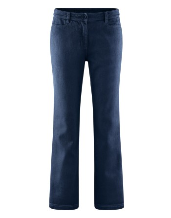 Modische Schlaghose aus Hanf/Biobaumwolle - navy [f5478e9467556742c51de7a1d4051dc6]