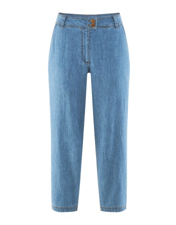 Damen Baggy Jeans Hanf/Biobaumwolle - uniblue [17d0fd27390737d3b028ee47a8aa3ec8]