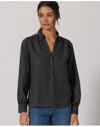 Schlupfbluse Hanf/Biobaumwolle Normal Fit - black [2b515ef435f23b93b798533cf8917e12]