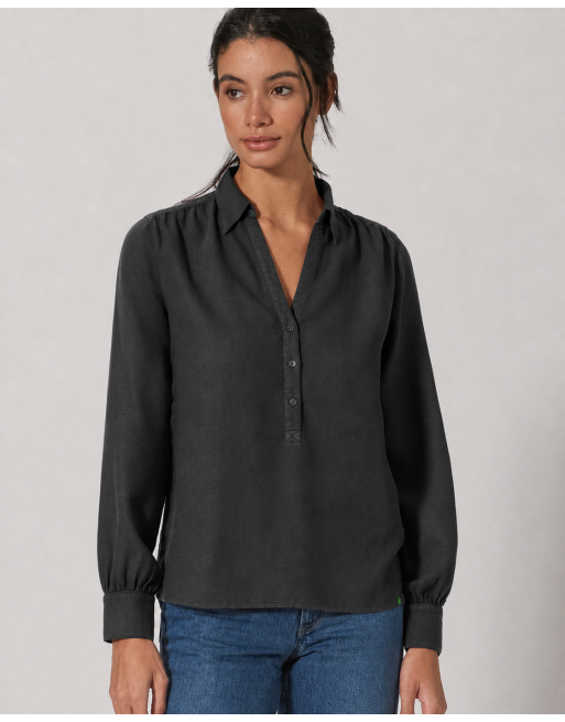 Schlupfbluse Hanf/Biobaumwolle Normal Fit - black [2b515ef435f23b93b798533cf8917e12]