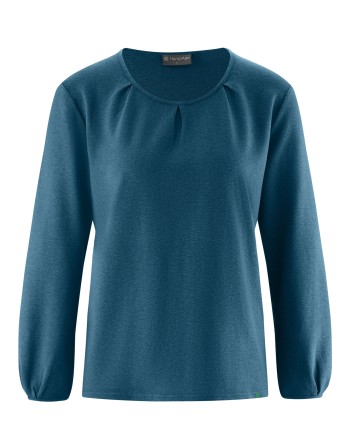 Modisches Jersey-Langarmshirt Hanf/Biobaumwolle Normal Fit - reef [a9801691d31e606b602859b6e02a454e]