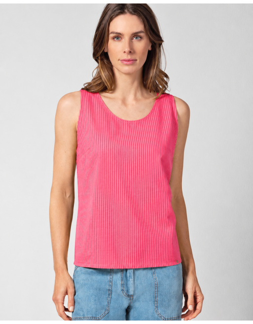 Hochwertiges Top in gestreiftem Design Hanf/Biobaumwolle - Normal Fit - magnolia [ffa5c4d340d853b4d3892344b344b3b1]