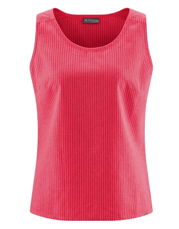 Hochwertiges Top in gestreiftem Design Hanf/Biobaumwolle - Normal Fit - magnolia [e8bcbbeb13f6a8cbb744c1c5180297fb]