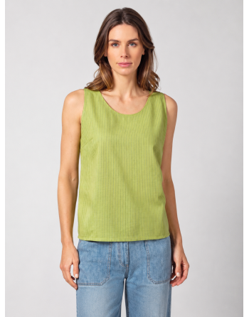 Hochwertiges Top in gestreiftem Design Hanf/Biobaumwolle - Normal Fit - bamboo [db05b6f10aedd78fa7bf579b4ee8a51f]