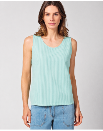 Hochwertiges Top in gestreiftem Design Hanf/Biobaumwolle - Normal Fit - lake [254b7a64d3ab5188381c7e4999784dbb]