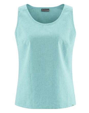 Hochwertiges Top in gestreiftem Design Hanf/Biobaumwolle - Normal Fit - lake [e248b7fb4506f96a8fa4edceee8f356f]