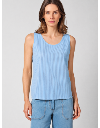 Hochwertiges Top in gestreiftem Design Hanf/Biobaumwolle - Normal Fit - glacier [7be16910daa705c1f6d2cf6b7b7fbfb3]