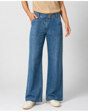 Damenjeans mit geradem Bein aus Hanf & Bio-Baumwolle - uniblue [1c0ed2e1d57ace72bcf49a47a18714bf]