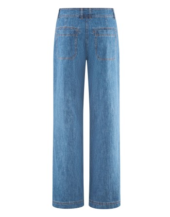 Damenjeans mit geradem Bein aus Hanf & Bio-Baumwolle - uniblue [261c785d48ade49b708d9356b8f936dd]