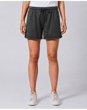 Shorts aus Piqué-Jersey mit elastischem Bund aus Hanf/Bio-Baumwolle - black [ad18c2fd090f452cdbf95f5a5dbd101e]