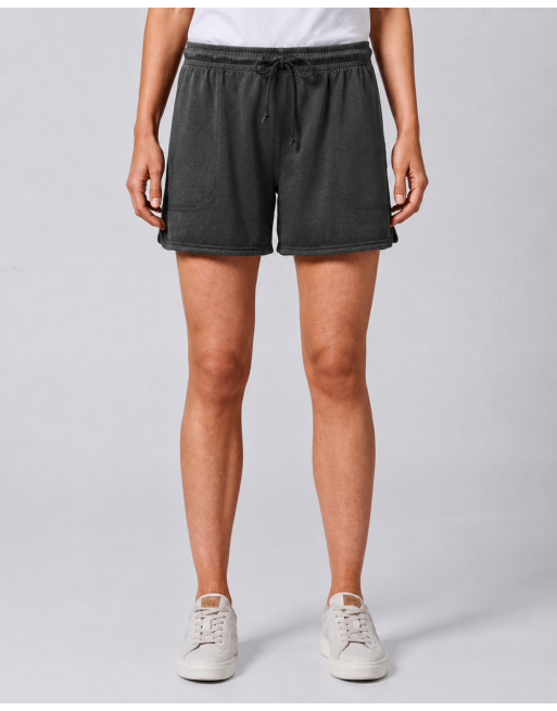 Shorts aus Piqué-Jersey mit elastischem Bund aus Hanf/Bio-Baumwolle - black [ad18c2fd090f452cdbf95f5a5dbd101e]