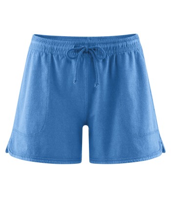 Shorts aus Piqué-Jersey mit elastischem Bund aus Hanf/Bio-Baumwolle - ocean [4936c7ac5de579fda46feb1ca8f192be]