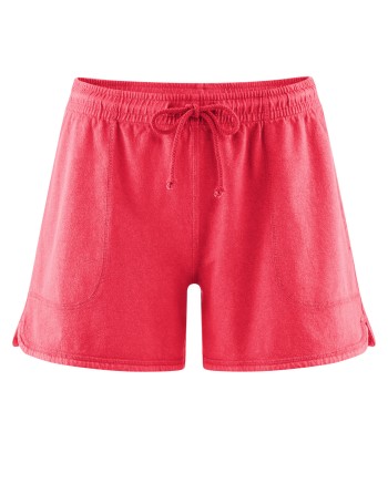 Shorts aus Piqué-Jersey mit elastischem Bund aus Hanf/Bio-Baumwolle - magnolia [bf27cc6f5a2985e2bfa6aac0a9680aa0]