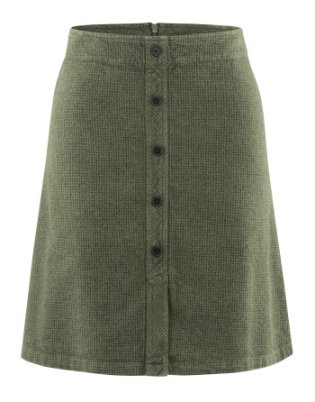 Rock mit Knopfleiste Pepita Muster Hanf/Biobaumwolle - moss [a62c787ab5f2e28b0a83f4f8db1e5bd0]