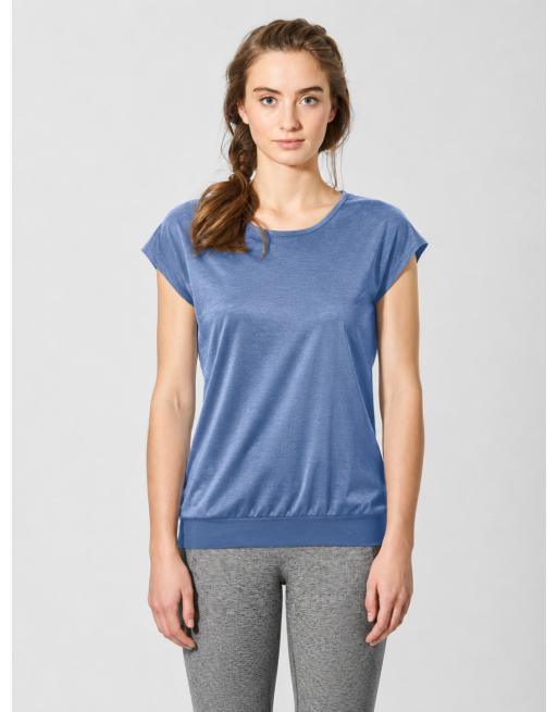 Ärmelloses Yogashirt aus Hanf & Bio-Baumwolle – Normal Fit - blueberry [3da9769f77c216273f539960d3f90d9f]