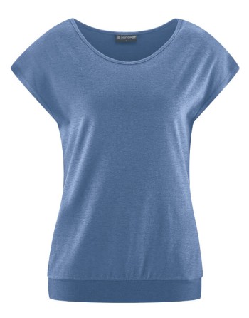 Ärmelloses Yogashirt aus Hanf & Bio-Baumwolle – Normal Fit - blueberry [36ea5ffe59ef489d2dc29abfb3ee9494]