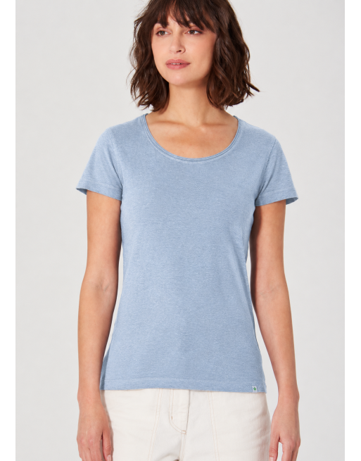 Luftiges T-shirt Hanf/Biobaumwolle Normal Fit - smoke [bd2ad1cb7f0638a39f75fc21f19a864f]