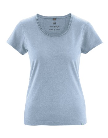 Luftiges T-shirt Hanf/Biobaumwolle Normal Fit - smoke [2a36af1364e8da660cb69b14b4c57aa1]