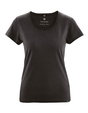 Luftiges T-shirt Hanf/Biobaumwolle Normal Fit - black [85abae7c4e2806dc41912c54c18a0b77]