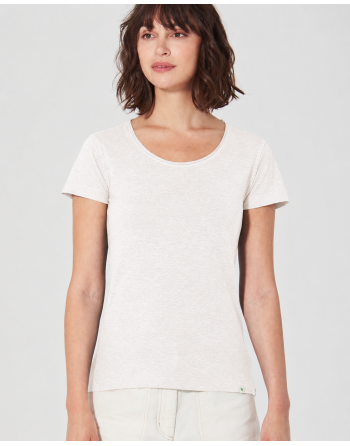 Luftiges T-shirt Hanf/Biobaumwolle Normal Fit - offwhite [b6f07b3af897b52bc10ca083c0ce047c]