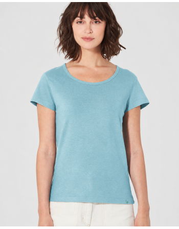 THC Exklusiv Damen T-Shirt Hanf/Bio-Baumwolle Normal Fit - wave [09ede1b4d45821e77650ff28d4bb54f2]