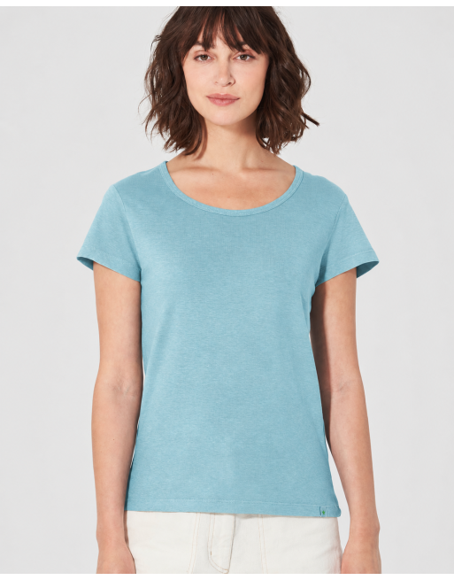 THC Exklusiv Damen T-Shirt Hanf/Bio-Baumwolle Normal Fit - wave [09ede1b4d45821e77650ff28d4bb54f2]