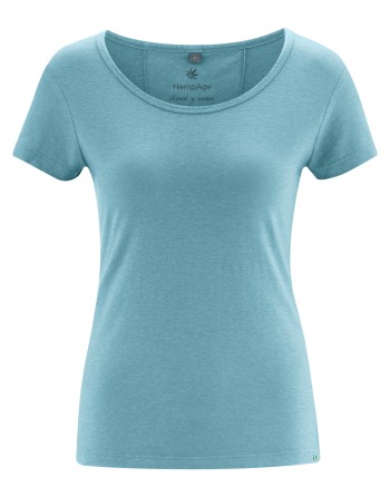 THC Exklusiv Damen T-Shirt Hanf/Bio-Baumwolle Normal Fit - wave [f4dfab73b91bacd724c7fce54c163f22]
