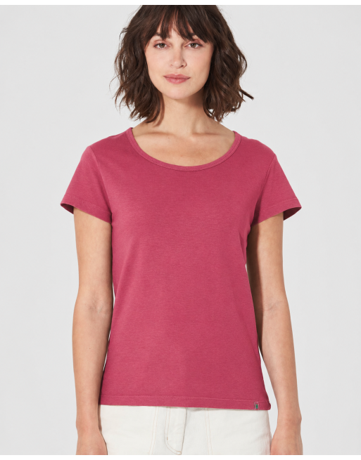 THC Exklusiv Damen T-Shirt Hanf/Bio-Baumwolle Normal Fit - sangria [af231e5ac63ad5c25c3033d6483a5cfd]