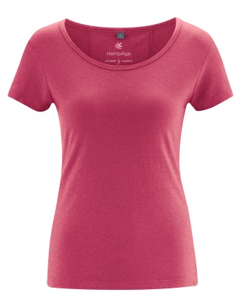 THC Exklusiv Damen T-Shirt Hanf/Bio-Baumwolle Normal Fit - sangria [8a5e406094cdc634ec75e56f427e054d]